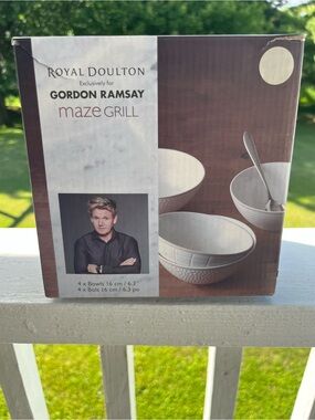 Gordon Ramsay Royal Doulton Maze Grill Bowls - Set of 4
